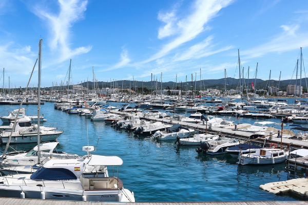 Marina Botafoch in Ibiza.
