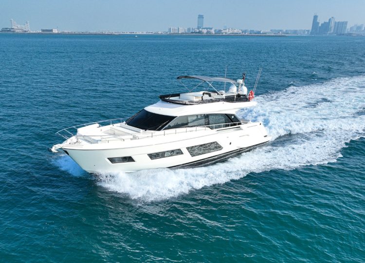 Charter yacht Ferretti 670 in Dubai.