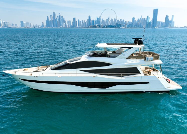 Charter yacht Galeon 780 in Dubai.