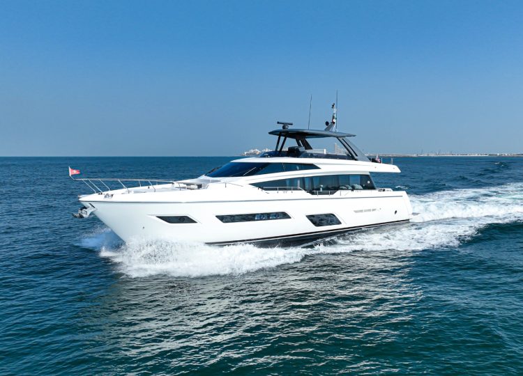 Charter yacht Ferretti 780 in Dubai.